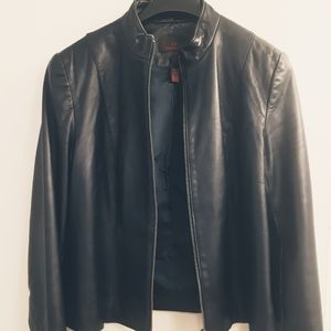 Danier blue leather jacket